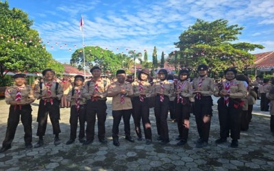 MTsN 1 Kota Padang Ikuti Peringatan Hari Pramuka